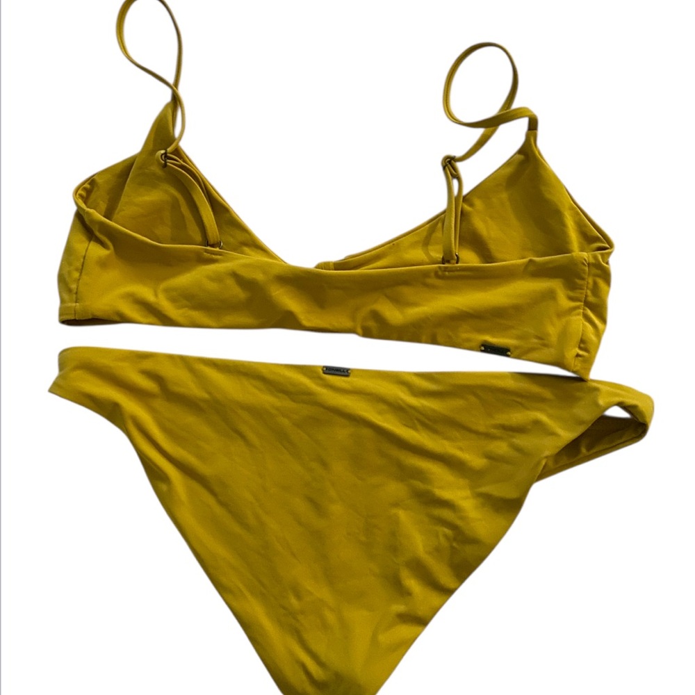 O'Neill Mustard Yellow Twist Front Bikini Set - Picture 7 of 7